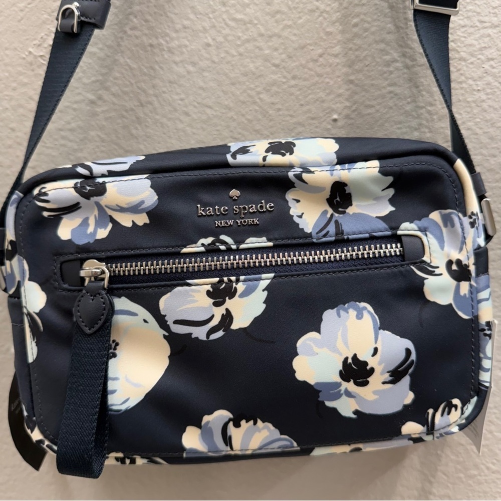 Kate Spade New York Nylon Camera Bag Purse  Chelsea Regal Floral Crossbody